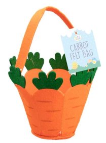 (image for) GEM EASTER FELT CARROT BAG - STD
