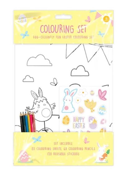 (image for) GEM EASTER COLOURING SET 8S - STD