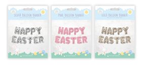 (image for) GEM BALLOON BANNER EASTER - 38CM