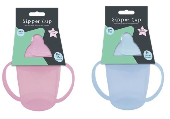 (image for) GEM SIPPER CUP WITH COVER - 8OZ