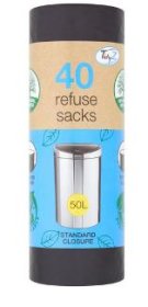 (image for) AIL REFUSE SACKS BIN BAG 50L - 40S