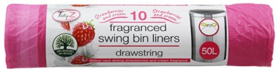 (image for) TIDYZ SWING BIN LINER STRA 10S - 50L