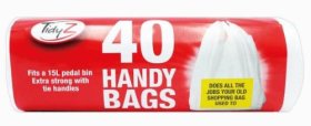 (image for) TIDYZ HANDY BAG+TIE HANDLE 40S - 15L