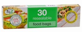 (image for) TIDYZ FOOD BAGS RESEALABLE - 30S