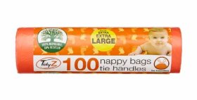 (image for) AIL NAPPY BAGS+TIE HANDLE ROLL - 100S