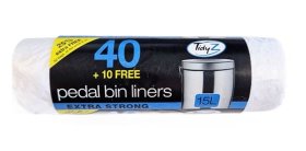 (image for) TIDYZ PEDAL BIN LINER EX/S 40S - 15L