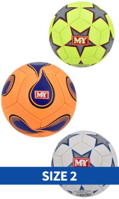 (image for) KT FOOTBALL DEFLATED 3 ASSORTED COLOURD - SIZE 2