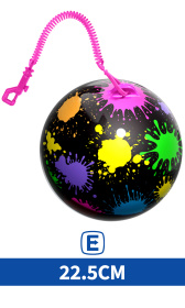(image for) KT NEON SPLAT BALL WITH KEYCHAIN- STD