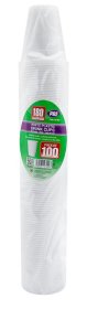 (image for) PPS PLASTIC CUP WHITE 100S - 180ML