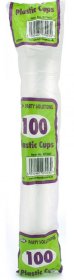 (image for) PPS PLASTIC CUP CLEAR 100S - 180ML