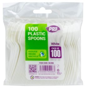 (image for) PPS PLASTIC SPOON WHITE - 100S