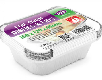 (image for) PPS FOIL CONTAINER+LID 8S