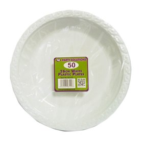 (image for) PPS PLASTIC PLATE WHITE 26CM - 50S