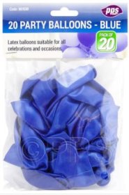 (image for) PPS PARTY BALLOONS -BLUE - 20S