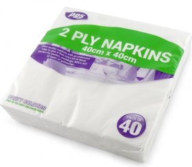 (image for) PPS NAPKIN 2PLY 40S - 40X40