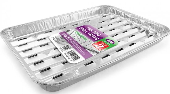 (image for) PPS BBQ FOIL TRAY 2S - 33X23