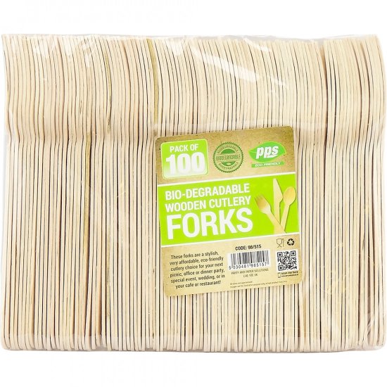 (image for) PPS WOODEN FORKS - 100S