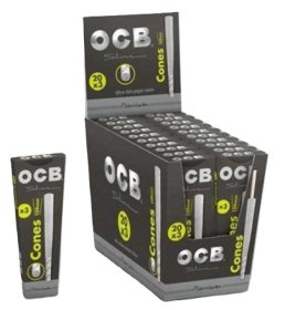 (image for) OCB CONES SLIM PREMIUM BLK 3S - 109MM
