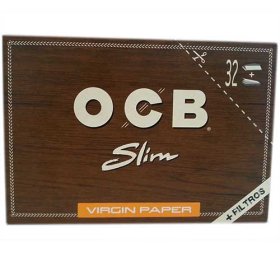 (image for) OCB PAPER+FILTER VIRGIN BROWN - K/SLIM