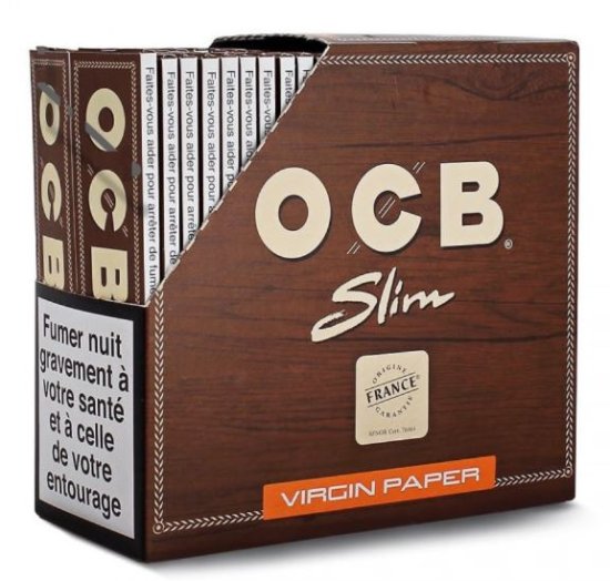 (image for) OCB PAPER VIRGIN BROWN UNBLEAC - SLIM