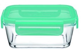 (image for) LOCK FOOD CONTAINER GREEN - 355CC