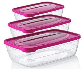 (image for) HOBBY TREND FOODSAVER RECT PK3 - 0.6X2