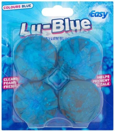 (image for) LU BLUE IN-CISTERN BLOCKS QUAD - 4S
