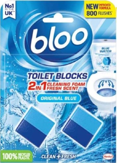 (image for) BLOO TOILET BLOCK BLUE ORIG 2S - 50G