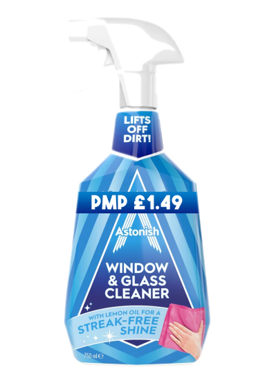(image for) ASTONISH WINDOW & GLASS CLEANER PM 1.49 - 750ML