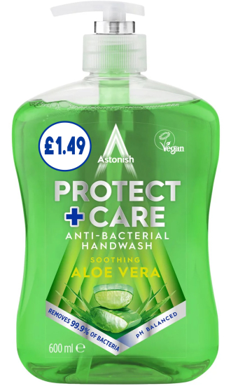 (image for) ASTONISH HAND WASH ALOE VERA PM1.49 - 600ML