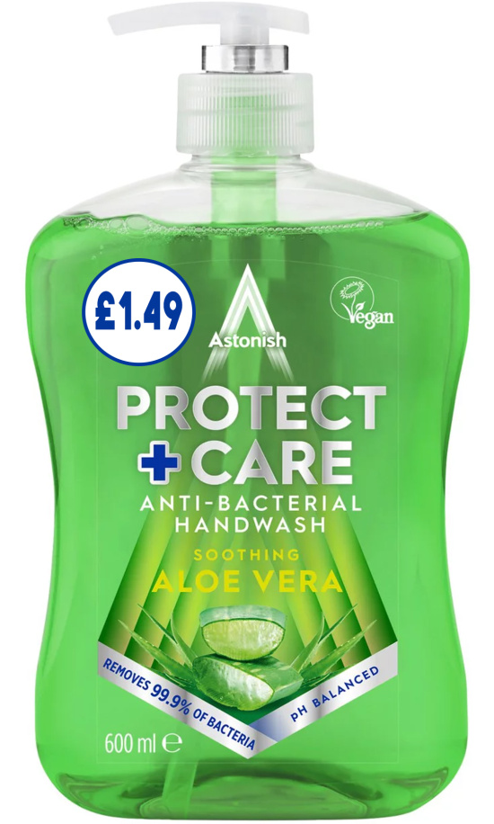 (image for) ASTONISH HAND WASH ALOE VERA PM1.49 - 600ML