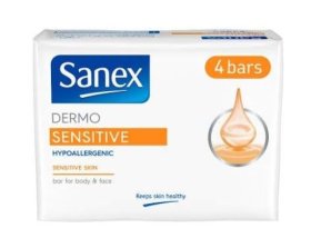 (image for) SANEX SOAP DERMO SENSITIVE 4S - 4X90GM