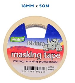 (image for) RHINO MASKING TAPE 50M-18MM