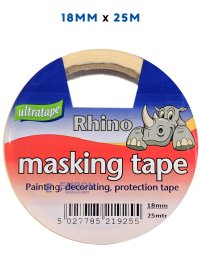 (image for) RHINO MASKING TAPE 25M - 18MM