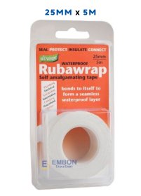 (image for) ULTRA RUBAWRAP TAPE WHITE 5M - 25MM