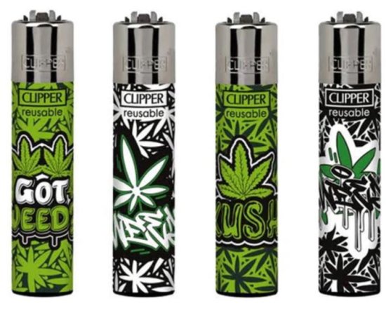 (image for) CLIPPER LIGHTER GRAFF WEED - STD