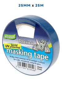 (image for) RHINO MASKING TAPE BLUE 25M - 25MM