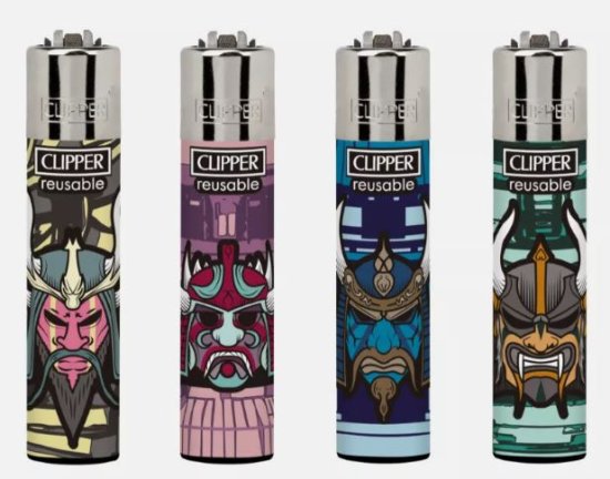 (image for) CLIPPER LIGHTER SAMURAI MASKS - STD