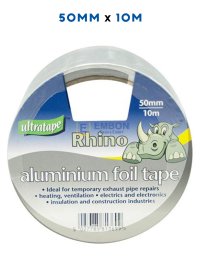 (image for) RHINO ALUMINIUM FOIL TAPE 10M - 50MM