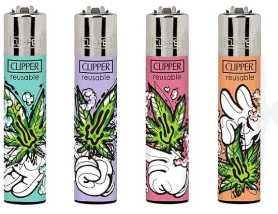(image for) CLIPPER LIGHTER CARTOON LEAVES - STD