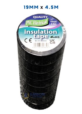 (image for) ULTRA INSULATION TAPE BLACK 4.5M-19MM