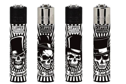 (image for) CLIPPER LIGHTER PARTY SKULLS