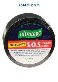 (image for) ULTRA SOS REPAIR TAPE BLACK 5M - 25MM