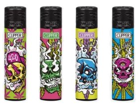 (image for) CLIPPER LIGHTER JET HIGH SKULL - STD
