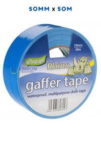 (image for) RHINO GAFFER TAPE BLUE 50M - 50MM