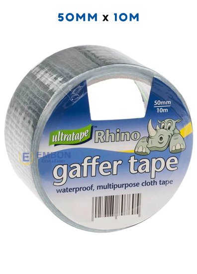 (image for) RHINO GAFFER TAPE SILVER 10M - 50MM