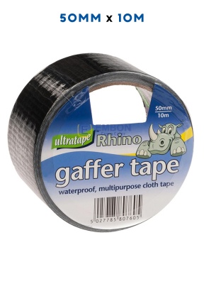 (image for) RHINO GAFFER TAPE BLACK - 50MM X 10M