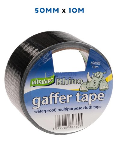 (image for) RHINO GAFFER TAPE BLACK 10M - 50MM