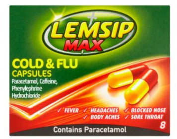 (image for) LEMSIP MAX COLD & FLU CAPSULES
