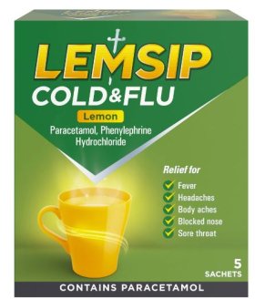 (image for) LEMSIP COLD & FLU LEMON - 5S